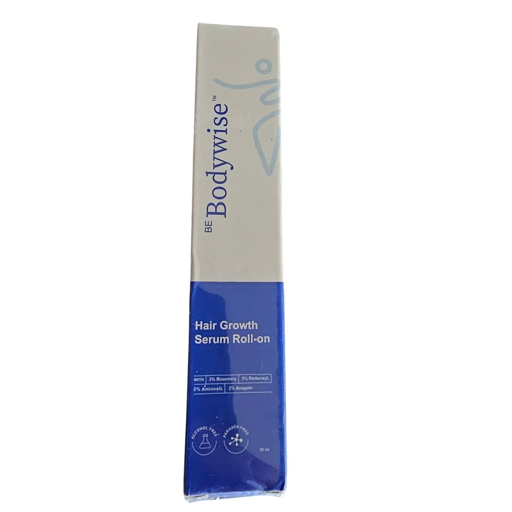 Be Bodywise Hair Growth Serum Roll-on 3% Redensyl 3% Rosemary 25ml New